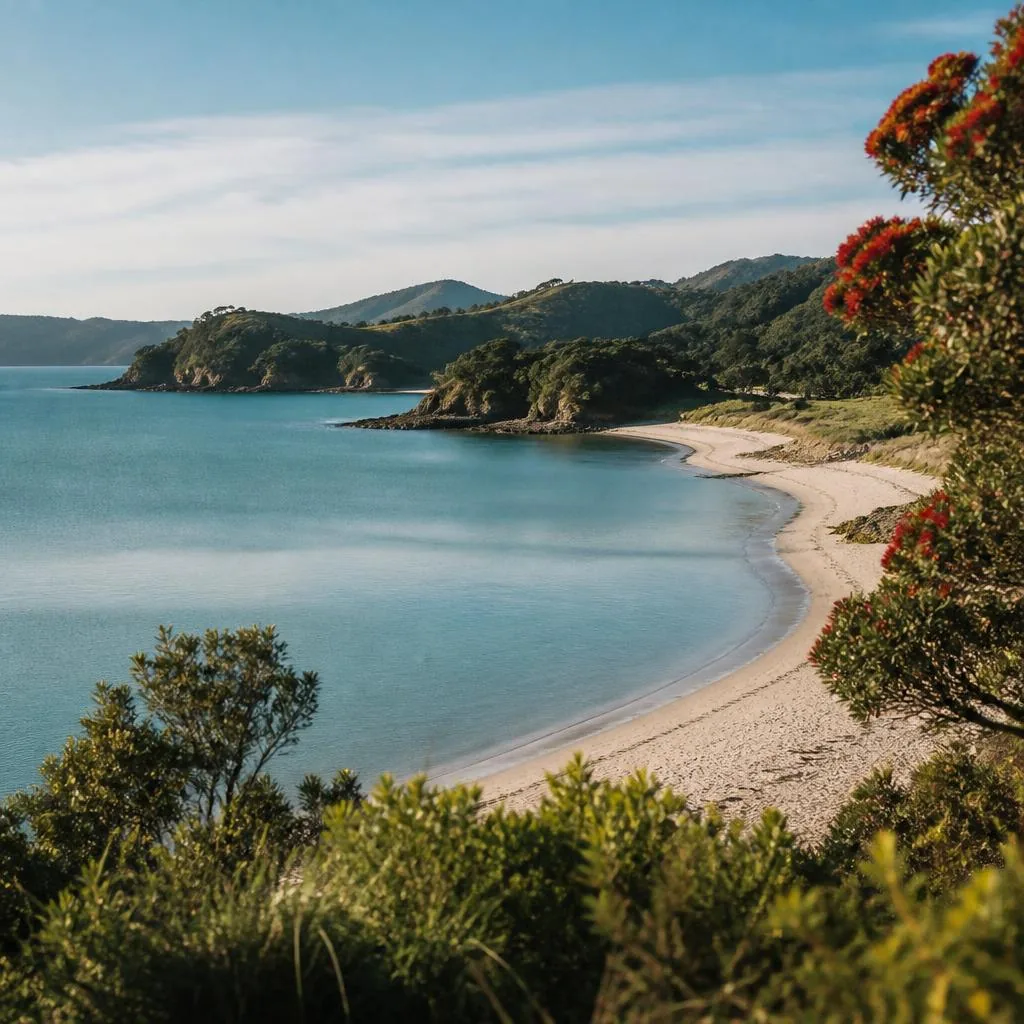 Illustrative coastal setting inspired by Matarangi on the Coromandel Peninsula